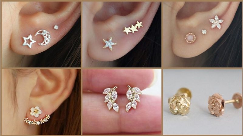 Ideas for Styling Gold Stud Earrings